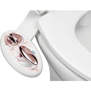 LUXE NEO 320 Non-Electric Bidet w/ Water Pressure & Temp Control (Rose Gold) $22.95