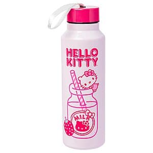27-Oz Silver Buffalo Hello Kitty Strawberry Milk Stainless Steel Water Bottle $6.80