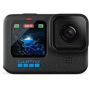 GoPro HERO12 Black Waterproof Action Camera w/ 5.3K Video $216 + Free S/H w/ Prime