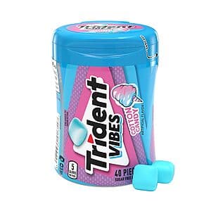 Select Accts: 40-Pc Trident Vibes Sugar-Free Chewing Gum (2 Flavors) $2.60 w/ S&S