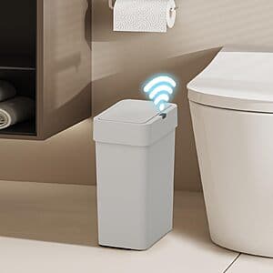 2.5-Gallon ELPHECO Motion Sensor Touchless Trash Can $12.50