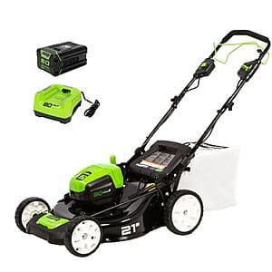 Greenworks 80V x 5Ah Battery 21" Self Propelled Mower 2502402NV $398