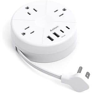 Prime Members: Addtam 7-in-1 Cruise Power Strip w/ 3 AC, 4 USB & 1' Retractable Cord from $10 + Free S&H