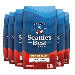 6-Pack 12-Oz Seattle's Best Coffee Medium Roast Ground Coffee (Portside Blend) $20.25 w/ Subscribe & Save