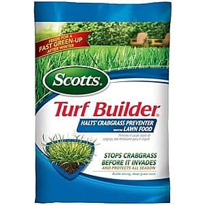 13.35-Lb Scotts Turf Builder Halts Crabgrass Preventer w/ Lawn Food $15