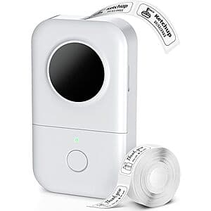 Phomemo D30 Bluetooth Mini Thermal Label Maker Printer (Various) $9.80