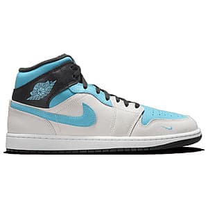 Nike Men's Air Jordan 1 Mid SE Shoes (Summit White/Blue Chill/Anthracite) $56 + Free Shipping