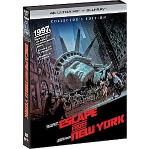 4K UHD / Blu-ray Movies: Escape from New York: Collector's Edition (4K UHD + Blu-ray) $14 & More