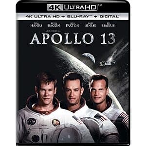 Apollo 13 (4K UHD + Blu-ray + Digital) $11.50