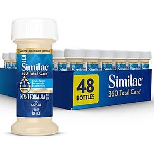 48-Pack 2oz Similac 360 Total Care Ready to Feed Infant Formula $34.70 w/ Subscribe & Save + Free Shipping