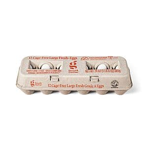 Good & Gather Cage-Free Large White Eggs: 18-Count or 12-Count Buy 1 Get 1 50% Off + Free Pickup