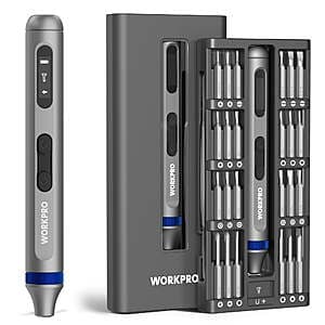 52-in-1 WORKPRO 3.7V Electric Precision Screwdriver Set $23
