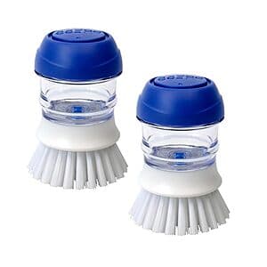 2-Pk CELOX Dish Brush w/ Soap Dispenser $6.85