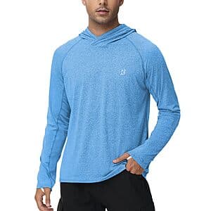 Roadbox Men's UPF 50+ Long-Sleeve Fishing Sun Hoodie (Various) $12.75