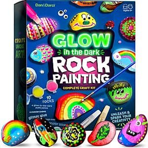 Dan&Darci Kids Glow in The Dark Rock Painting Kit $9.50
