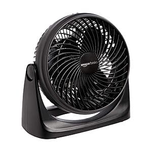 Amazon Basics 7" 3-Speed Air Circulator Fan (Black) $7.35