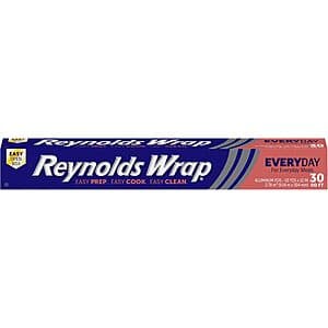 Reynolds Wrap Everyday Strength Aluminum Foil Roll (12" x 30 sq ft) $2.70 w/ S&S