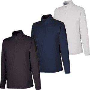 3-Pack Puma Men's Bandon Quarter-Zip Pullovers (Gray, Navy & Black) $40 + Free S/H
