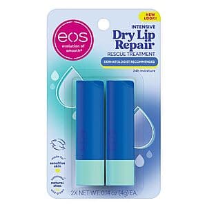 2-Pack 0.14oz eos The Hero Lip Repair Moisturizing Lip Balm (Strawberry) $3.35 w/ Subscribe & Save