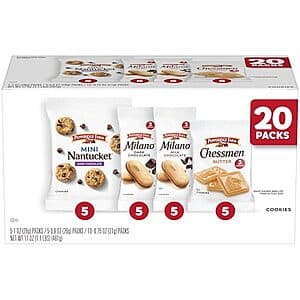 20-Ct Pepperidge Farm Cookies Snack Packs (Variety Pack) $9.95 w/ S&S