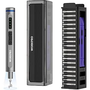 36-Piece WORKPRO Mini Electric Screwdriver Set $20 + Free Shipping