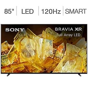 Costco members: 85" Sony Bravia XR X90L Series 4K Full Array LED Smart Google TV $1400 + Free Shipping & 5 Year Warranty