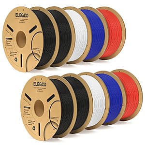 10-Kg ELEGOO PLA Plus 3D Printer Filament (Various) $86 + Free S&H