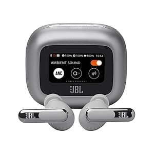 JBL Live Beam 3 True Wireless Noise-Cancelling Earbuds (Silver) $100 + Free S&H
