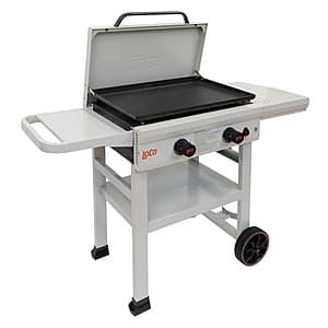 26" LOCO 2-Burner Classic SmartTemp Propane Flat Top Griddle (Chalk) $99 + Free S&H