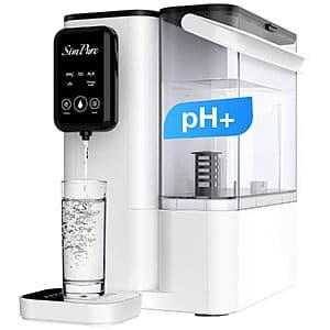 SimPure Y9A UV Alkaline Countertop Reverse Osmosis Water Filter System (300 GPD) $186 + Free S&H