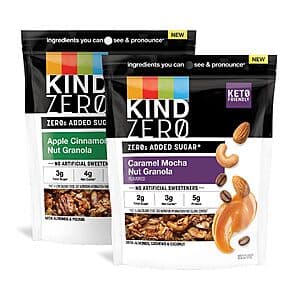 Select Accounts: 2-Pk 8-Oz KIND Zero Added Sugar Granola (Variety Pack) $5.65 w/ S&S