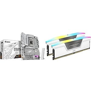 Gigabyte X870 AORUS ELITE WIFI7 ICE AM5 Mobo + 32GB Corsair DDR5 + 1TB Kingston PCIe SSD $299 after $15 Rebate + Free Shipping