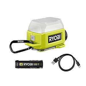 Factory Blemished: RYOBI USB Lithium LED Compact Area Light w/ 2Ah Battery $15 + Free S&H