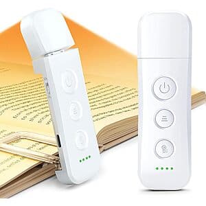12-LED Glocusent Rechargeable Book Light w/ 5 Color Temps & 5 Brightness Levels $6