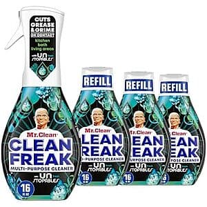 4-Pack 16-Oz Mr. Clean Clean Freak Multi Surface Cleaning Spray (Starter Kit) $10.75 w/ Subscribe & Save