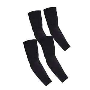 KUHNMARVIN Sports Compression Arm Sleeves w/ UV 50+ (Black): 5-Pairs $9, 2-Pairs $4.75
