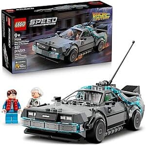 357-Pc LEGO Speed Champions: Back to the Future Time Machine Building Toy $22.50