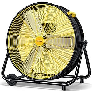 27" VAGKRI 360° Tilt Industrial High Velocity 3-Speed Drum Fan $85 + Free S&H