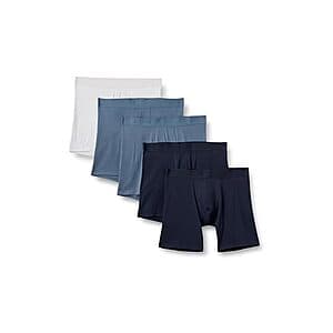 5-Pack Amazon Essentials Men's Cotton Jersey 7" Boxer Briefs (4 colors) $10 + Free Shipping w/ Prime