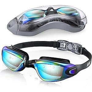 Prime: Aegend No Leaking Anti Fog UV Protection Swimming Goggles w/ Case $6.30 + Free Shipping
