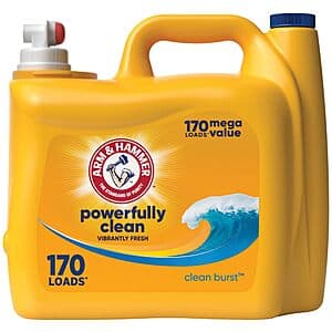 170-Oz Arm & Hammer Liquid Laundry Detergent (Clean Burst) $9.70 w/ Subscribe & Save