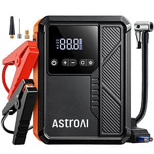 AstroAI Beta822 3000A Jump Starter w/ 150PSI Tire Inflator & LED Light $37.20 + Free Shipping