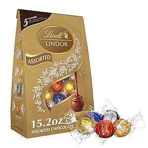 Select Accounts: 15.2-Oz Lindt LINDOR Assorted Chocolate Candy Truffles $9.55 w/ S&S