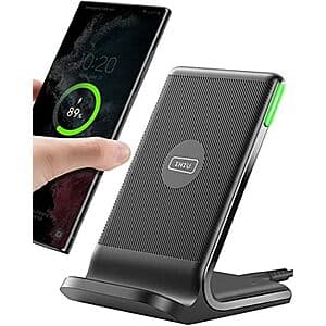 INIU 15W Fast Wireless Charging Stand (Black) $7.95