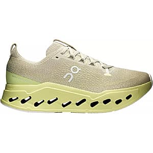 On Cloud Cloudsurfer Max men's running sneaker in Pelican and Limelight colorway.