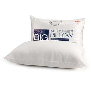 The Big One Microfiber Pillow (STD/QUEEN) $2.55 & More + Free Store Pickup