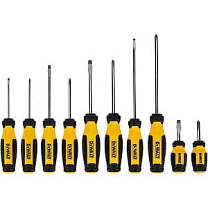 10-Piece DeWALT Magnetic Tip Screwdriver Set $17