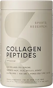 16-Oz Sports Research Collagen Peptides (Unflavored) $16.45 w/ Subscribe & Save