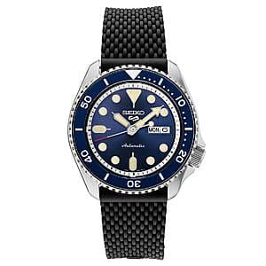 Costco Members: 42.5mm Seiko 5 Sport Blue Sunray Dial Automatic Men's Watch $180 + Free Shipping
