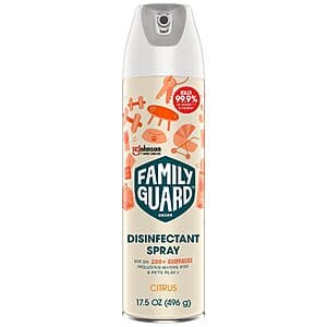 17.5-Oz Family Guard Brand Disinfectant Aerosol Spray (Citrus Scent) $3.15 w/ Subscribe & Save